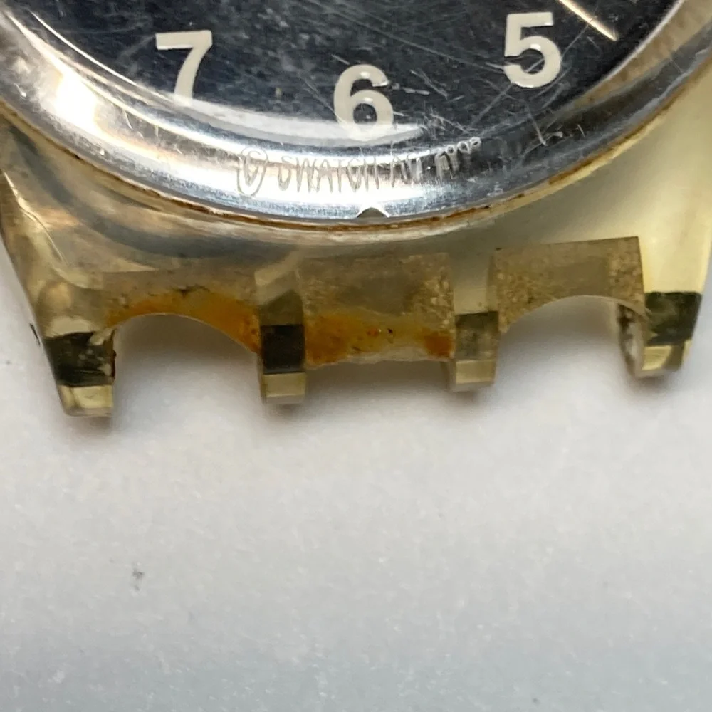 Swatch Bond 007 GE218 Blofeld's Cat Villain parts lot, new battery